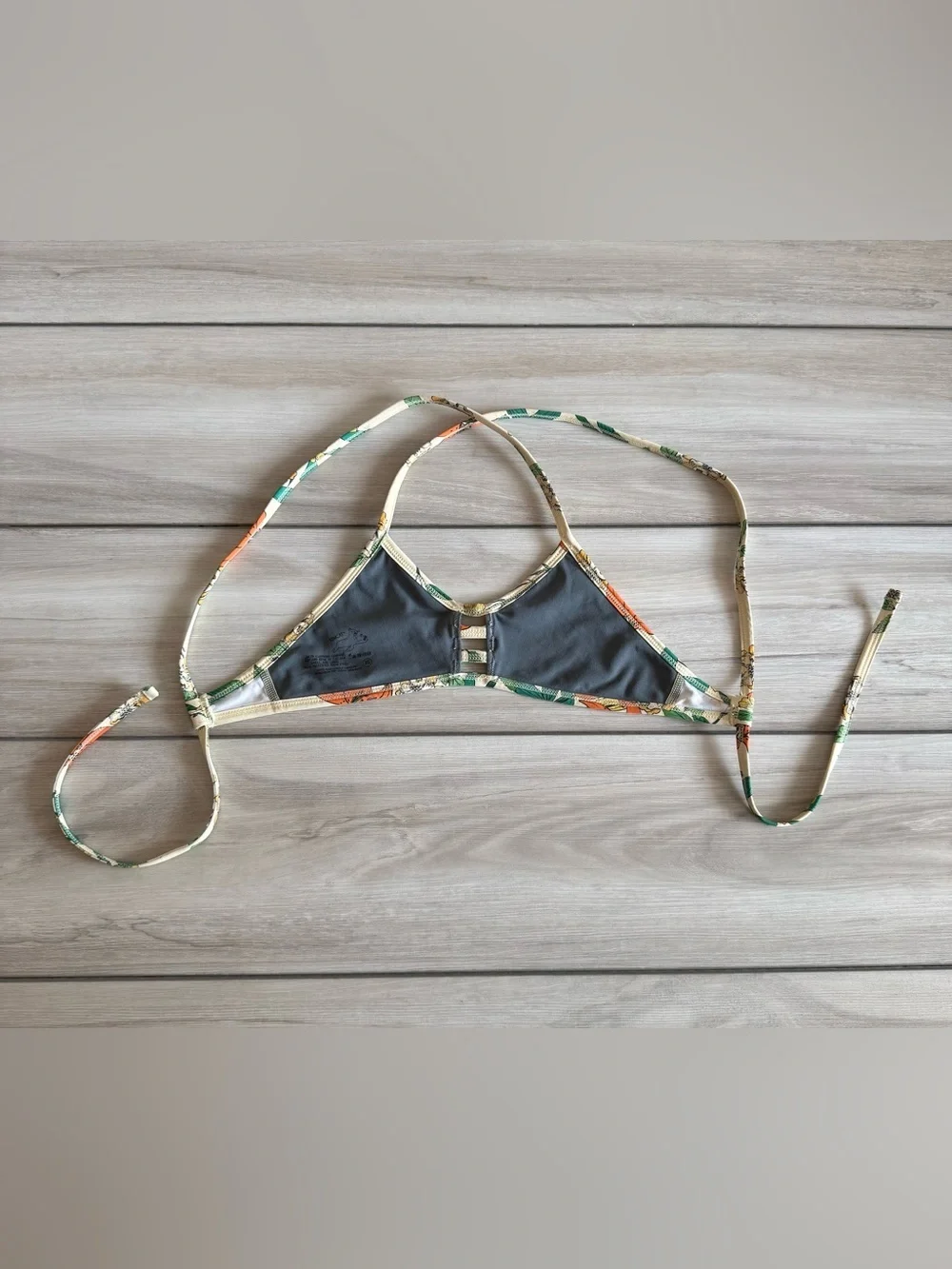 Jolyn Tomcat Bikini Top Yellow XS EUC